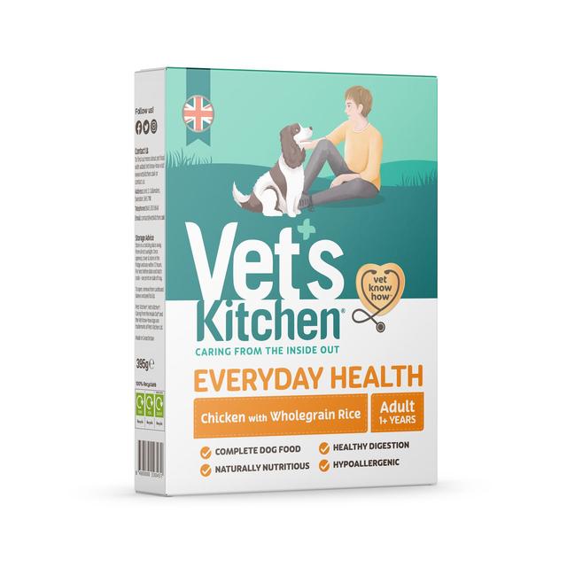 Vet's Kitchen Wet Dog Food Chicken with Wholegrain Rice   395g GOODS M&S   