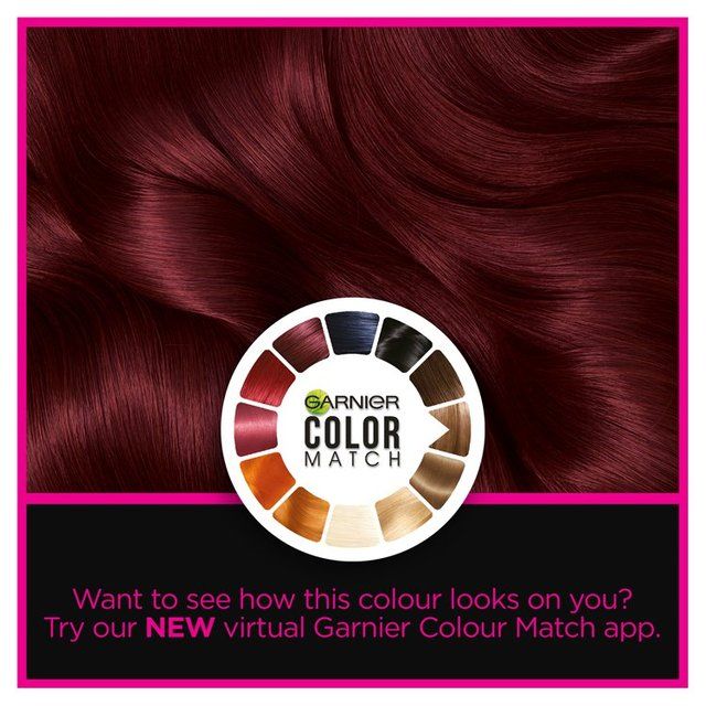 Garnier Olia 4.62 Dark Garnet Red Permanent Hair Dye GOODS M&S   