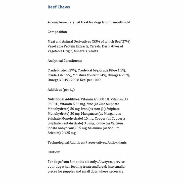 Webbox dog treats beef flavour 2.15kg, imported from the UK