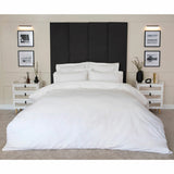 Belledorm 1200 thread count cotton bedding bundle white double, UK version