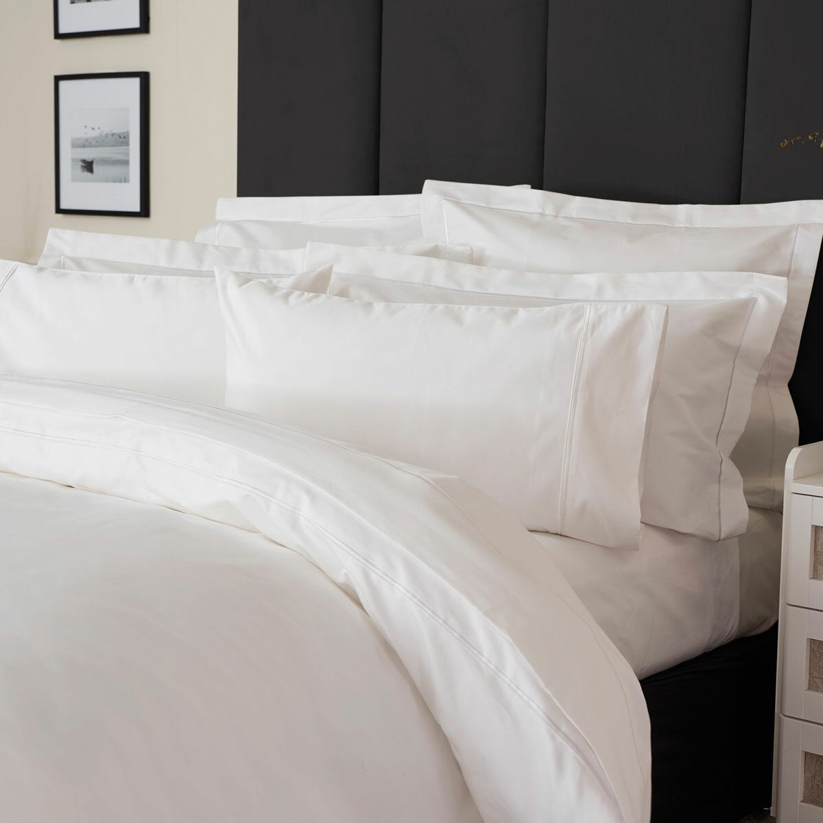 Belledorm white duvet cover double (British brand)