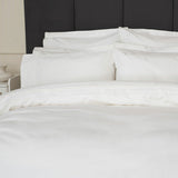 Belledorm 1200 thread count cotton duvet cover white, imported from the UK