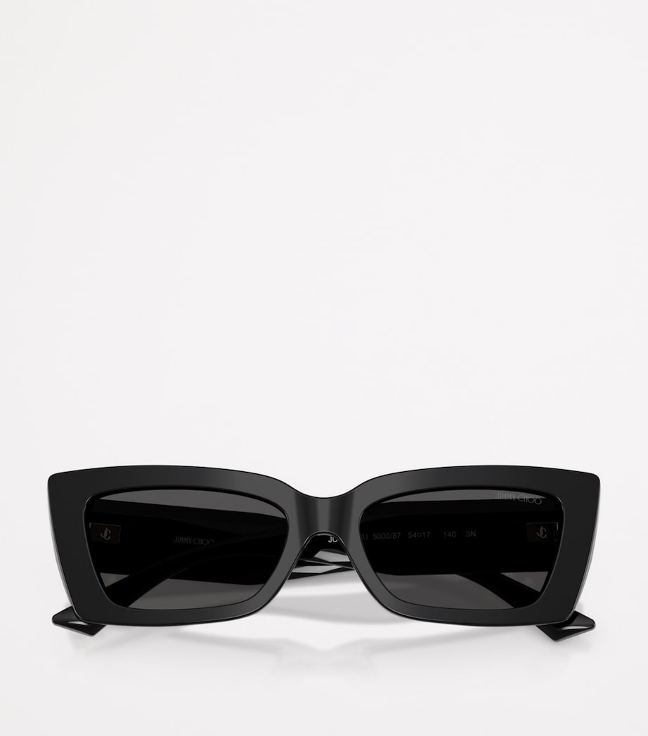 Jimmy Choo cat eye acetate sunglasses gold-tone logo - British product