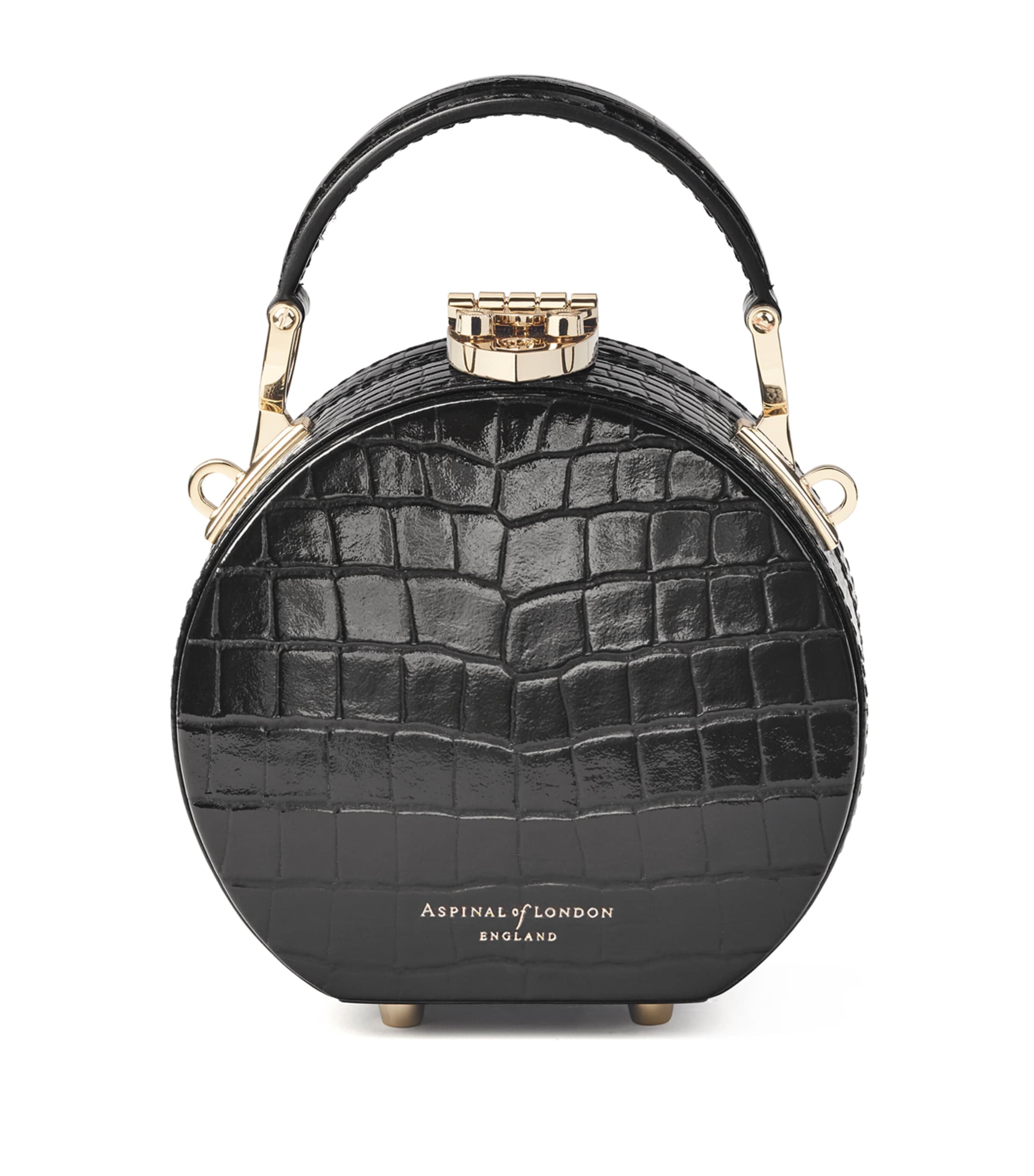 Aspinal of London micro hat box bag, UK version
