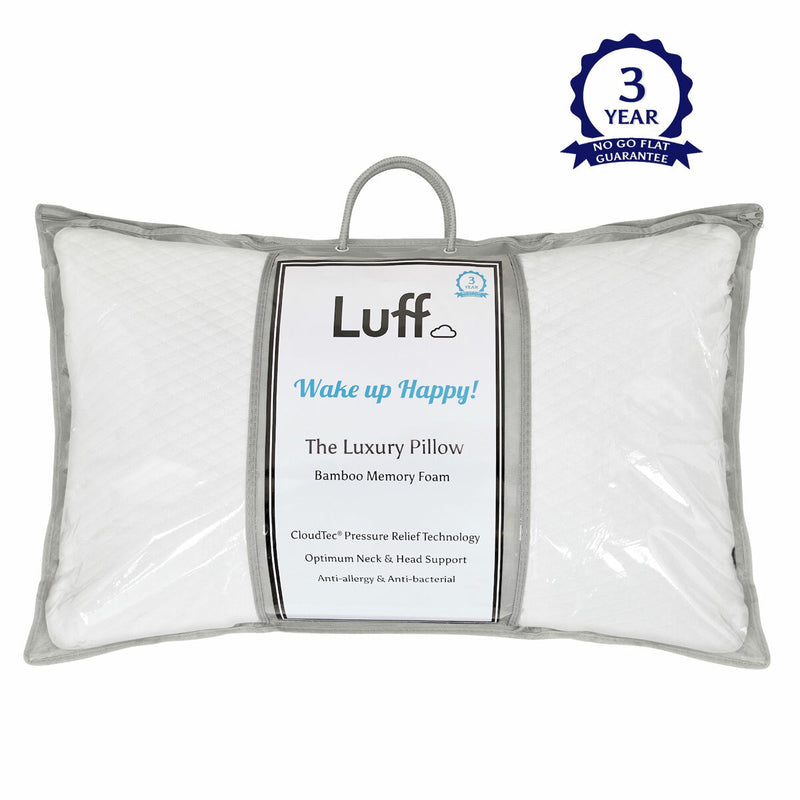 Luff bamboo memory foam pillow (British brand)