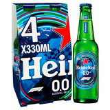 Heineken 0.0 Alcohol Free Beer Bottles   4 x 330ml GOODS M&S   