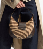 Jimmy Choo small bar pony hair leather shoulder bag - British product