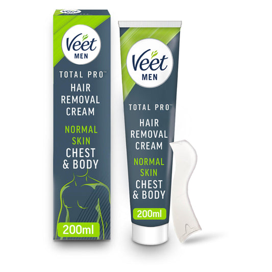 Veet Men Hair Removal Cream for Chest & Body 200ml hair removal creams & waxes Sainsburys   