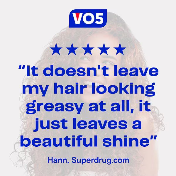 Vo5 Invisibly Light Hair Oil 50ml (British brand)