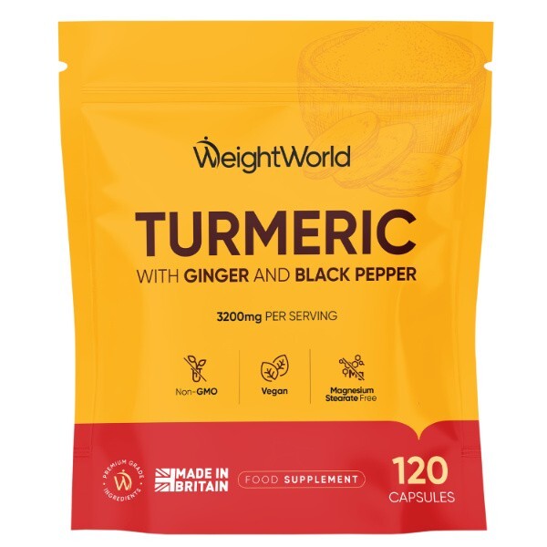 WeightWorld Turmeric & Black Pepper - 120 Capsules