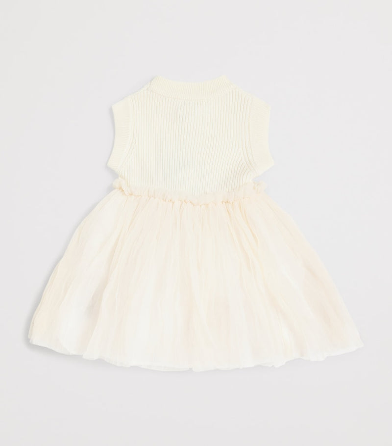 Donsje Xewa baby dress knitted-tulle 3 months-4 years - British product