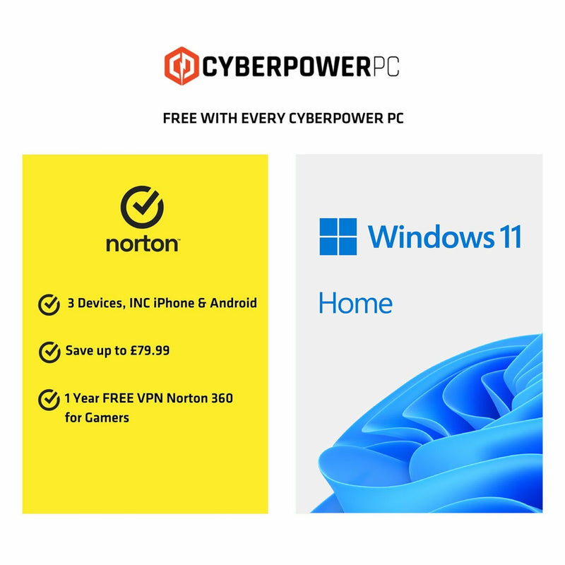 CyberPowerPC gaming desktop RTX 5070 Ti Ryzen 7 (British brand)