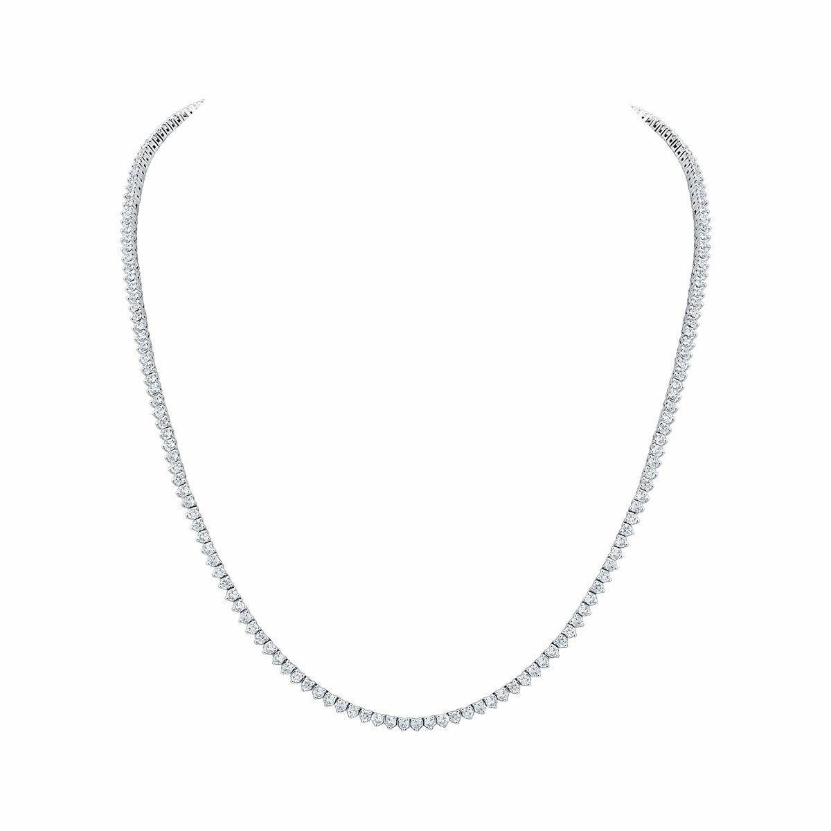 Costco 10ct diamond tennis necklace white gold, imported from the UK