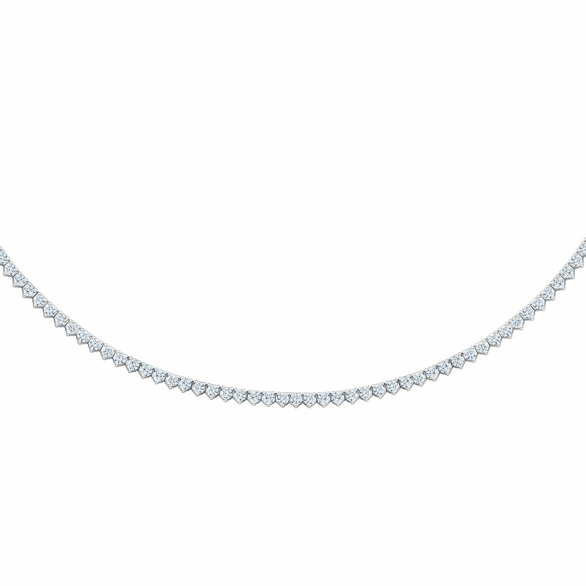 Costco 10ct diamond tennis necklace white gold, imported from the UK