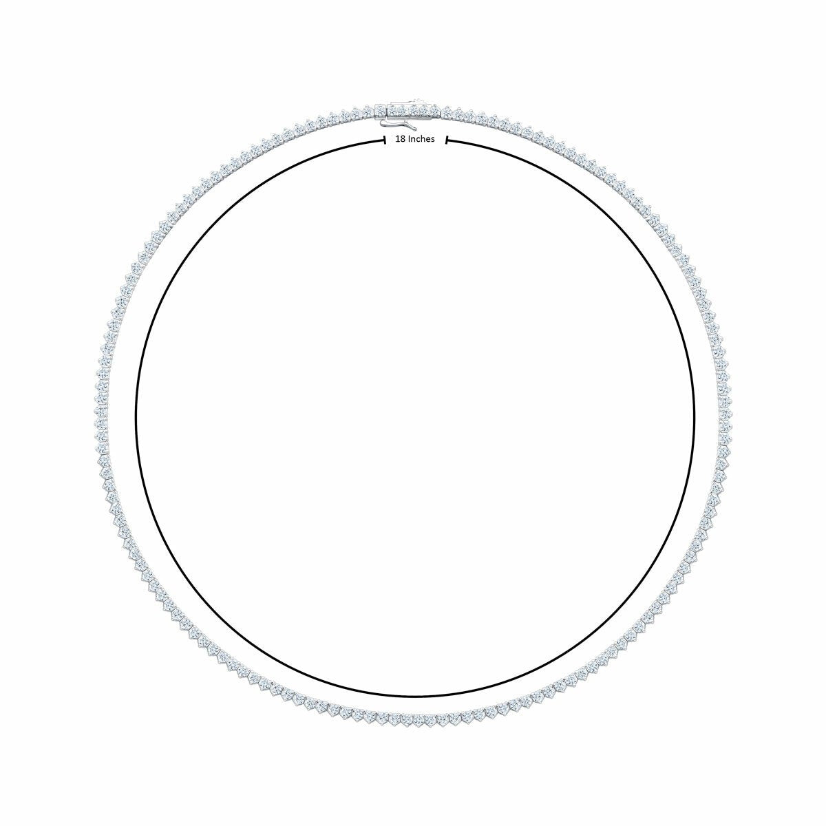 Costco 10ct diamond tennis necklace white gold, imported from the UK