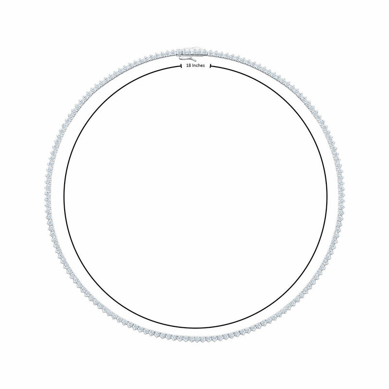 Costco 10ct diamond tennis necklace white gold, imported from the UK