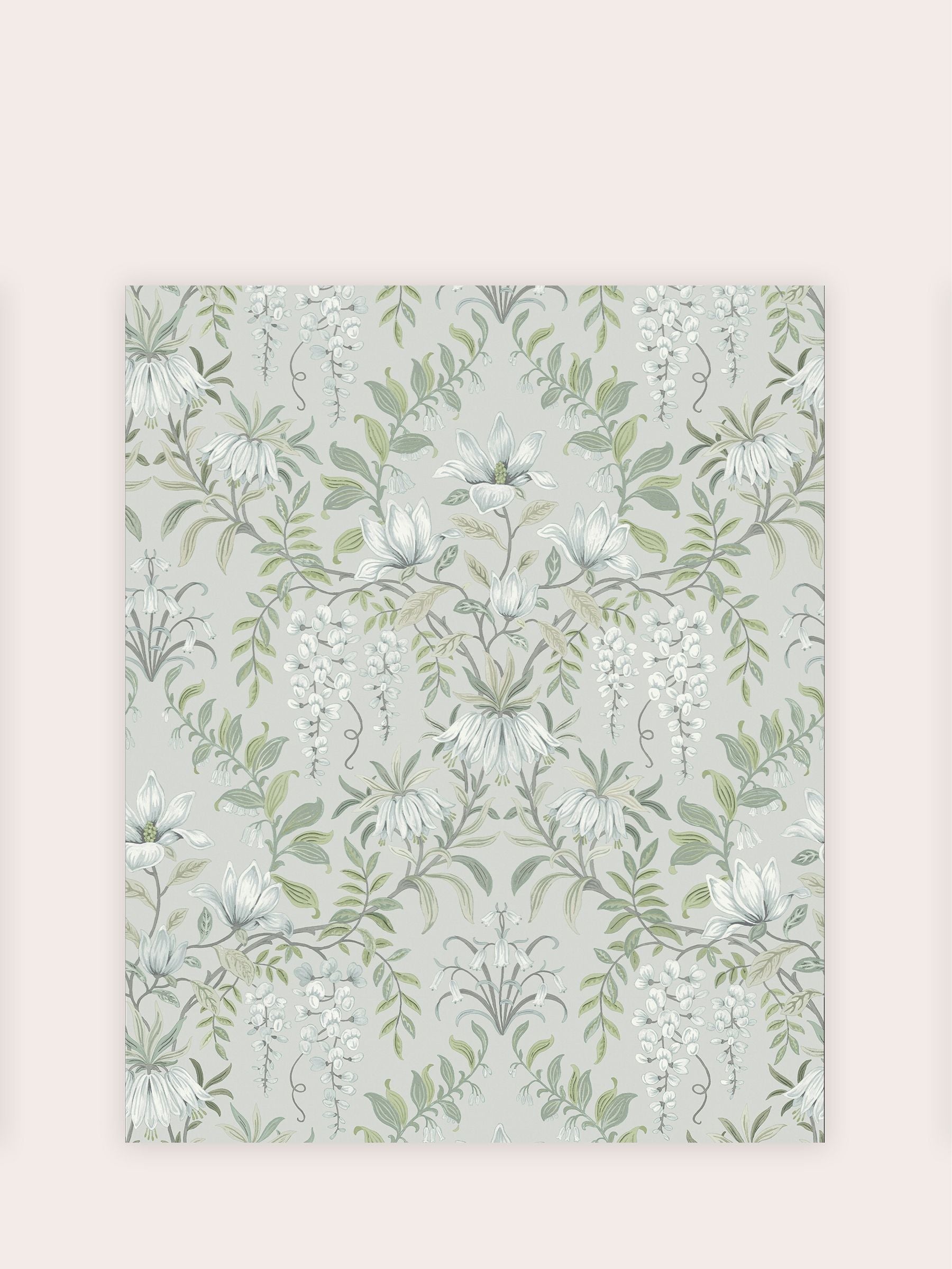 Laura Ashley wallpaper sample Parterre A4, imported from the UK