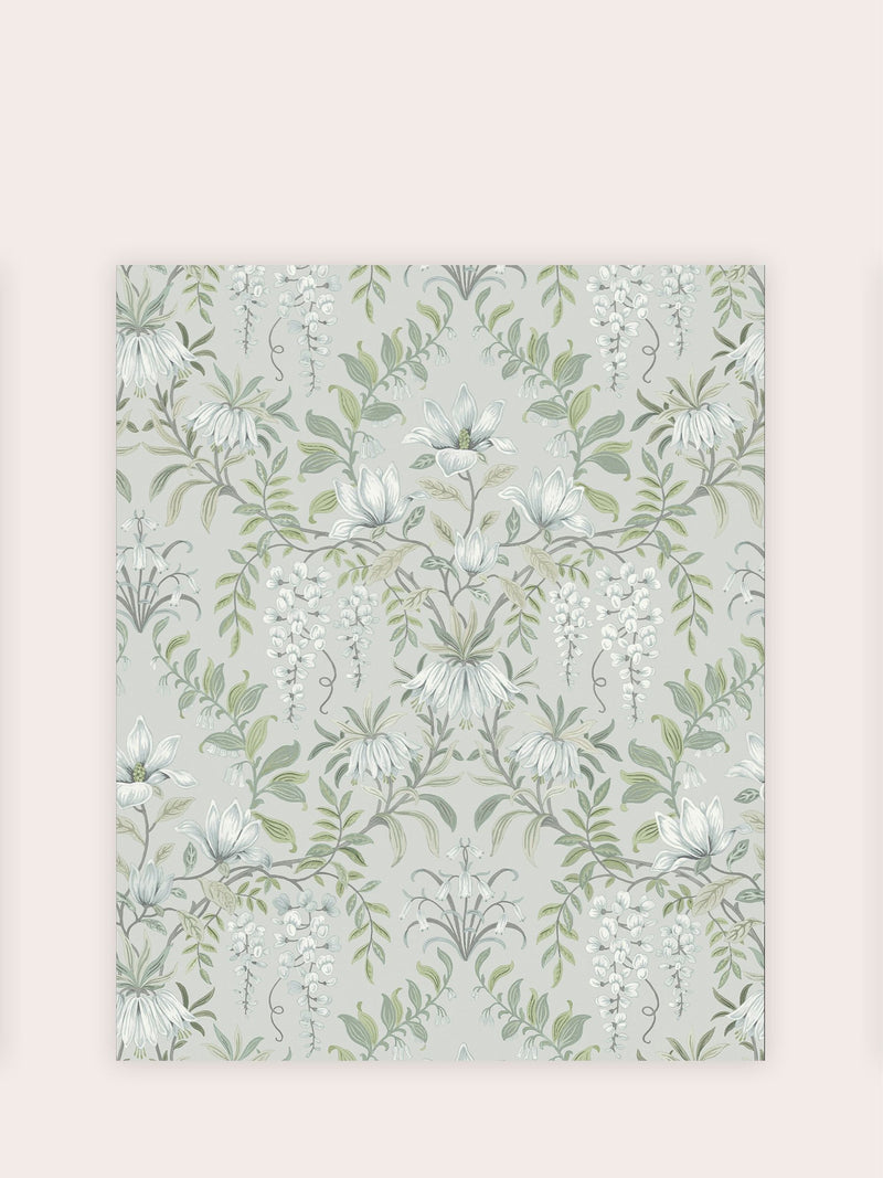 Laura Ashley wallpaper sample Parterre A4, imported from the UK