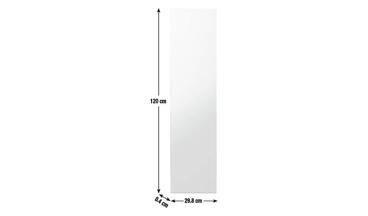 Argos Home frameless full length mirror 120x30cm, UK version