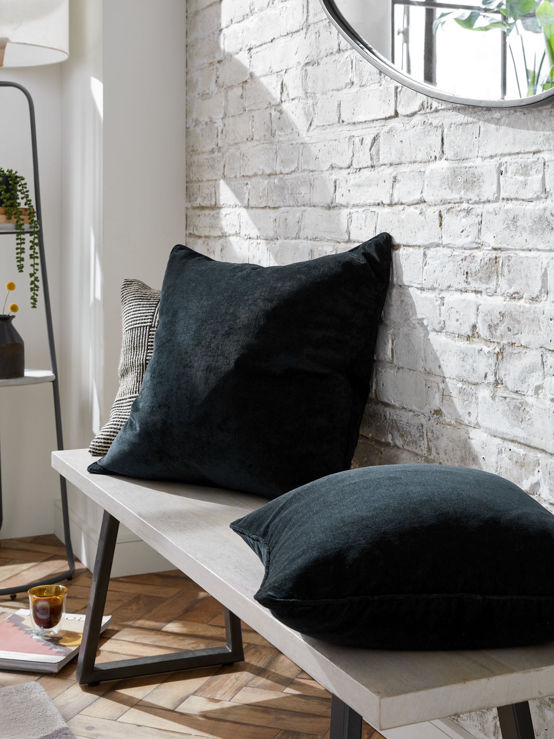 Burnt Orange 59 x 59cm Soft Velour Cushion
