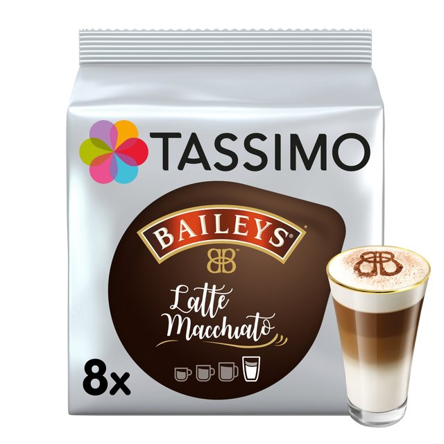 Tassimo Baileys Latte Macchiato Coffee Pods   8 per pack GOODS M&S   