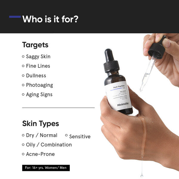 Minimalist Multi Peptide Serum collagen booster (British brand)