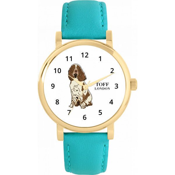 Toff London White Ladies dog watch 38mm, imported from the UK