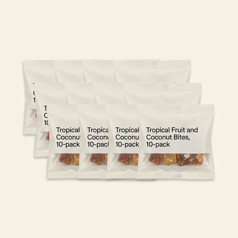 Holland & Barrett Tropical Bites dried fruit snack bar 12 pack, UK version