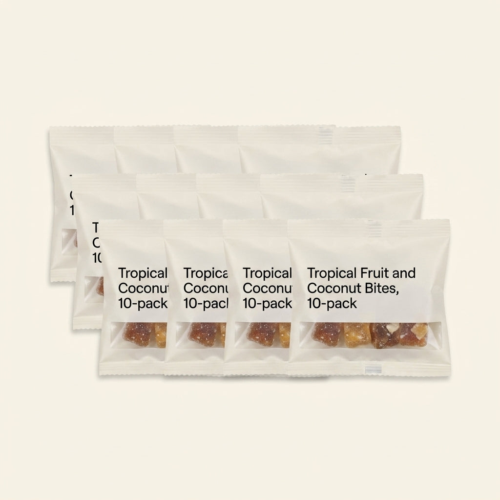 Holland & Barrett Tropical Bites dried fruit snack bar 12 pack, UK version
