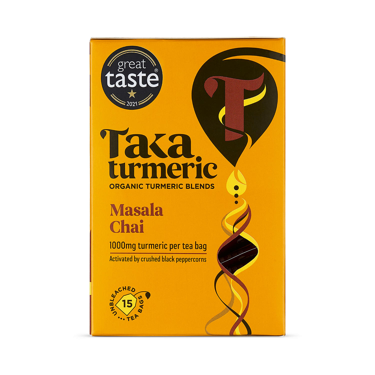 Taka Turmeric masala chai turmeric tea 15 teabags - British product