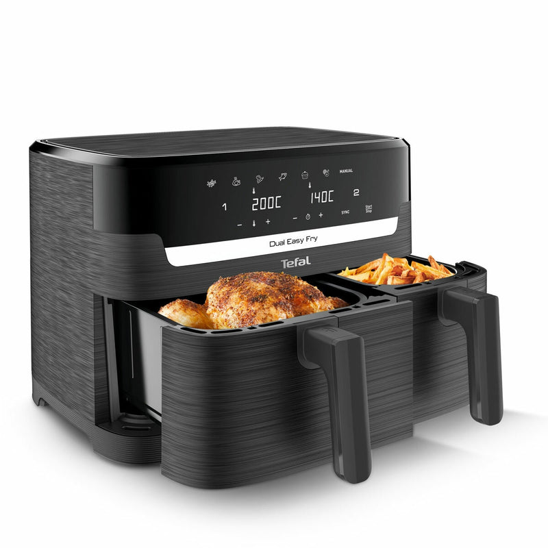 Tefal Easy Fry Essential Dual Air Fryer 8.3L, imported from the UK