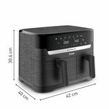 Tefal Easy Fry Essential Dual Air Fryer 8.3L, imported from the UK