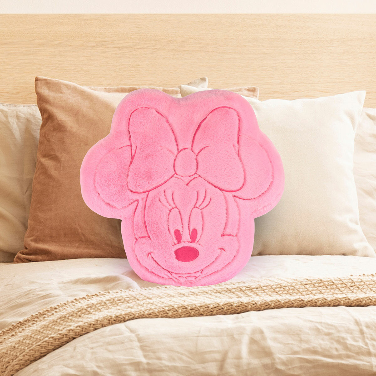 Disney character faux rabbit fur cushion oversized, imported from the UK