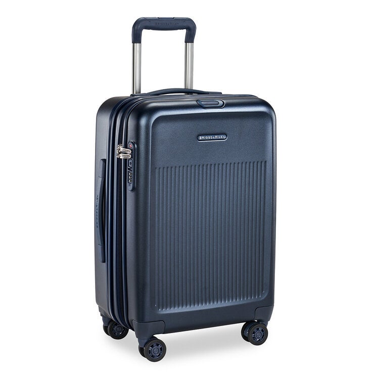Briggs & Riley carry-on spinner navy 56cm, imported from the UK