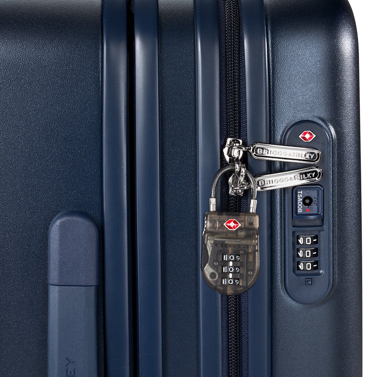 Briggs & Riley carry-on spinner navy 56cm, imported from the UK