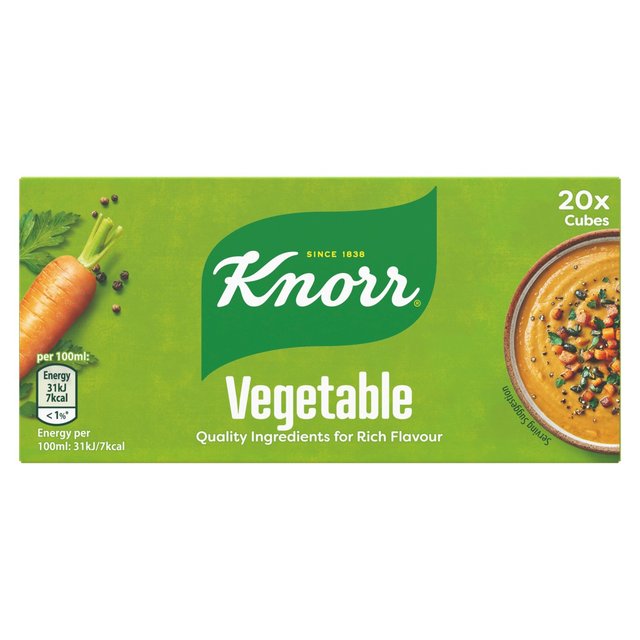 Knorr 20 Vegetable Stock Cubes   20 x 10g