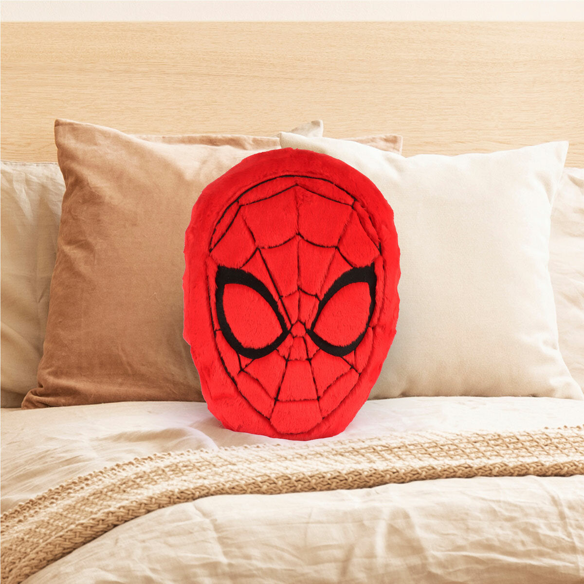 Disney Spider-Man faux rabbit fur cushion, UK version
