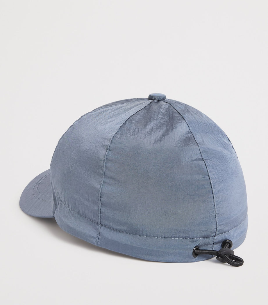 Stone Island baseball cap featuring tonal compass logo, imported from the UK