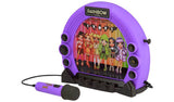 Rainbow High Sing-A-Long Boombox toy with microphone and handle, imported from the UK