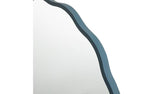 Habitat wavy wall mirror blue 50x50cm, imported from the UK