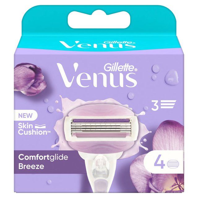 Gillette Venus Comfortglide Razor Blades Breeze   4 per pack GOODS M&S   