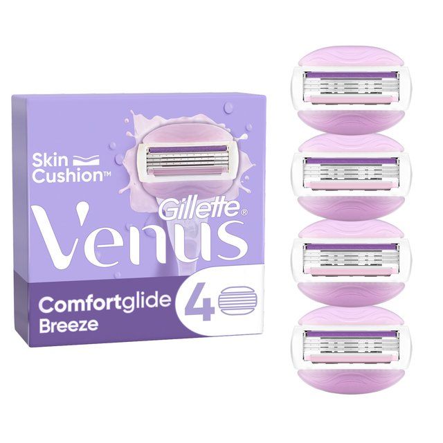 Gillette Venus Comfortglide Razor Blades Breeze   4 per pack GOODS M&S   