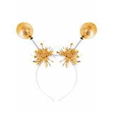Smiffys gold metallic ball bopper headband, UK version