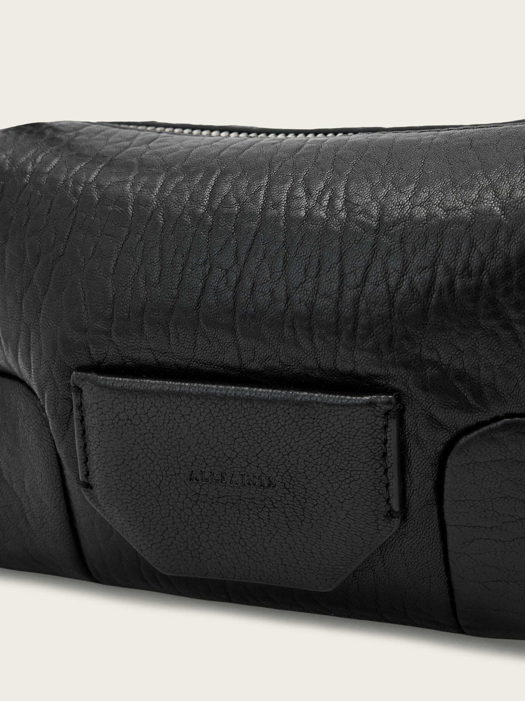 AllSaints black Ares micro cross-body bag (British brand)
