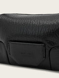 AllSaints black Ares micro cross-body bag (British brand)