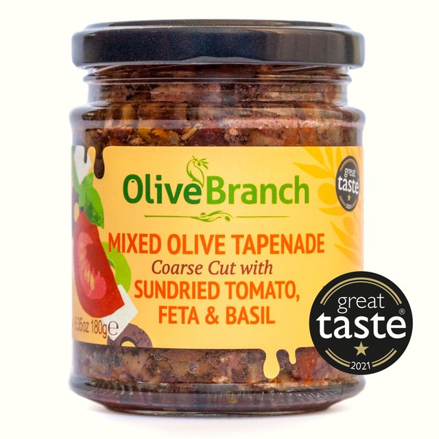 Olive Branch Olive Tapenade with Sundried Tomato Feta & Greek Basil   180g GOODS M&S   