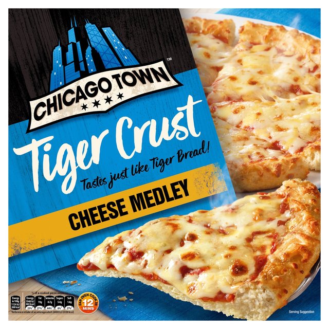 Chicago Town Tiger Crust Cheese Medley Pizza   305g GOODS M&S   