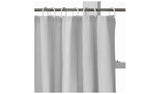 Argos grey PEVA shower curtain 180x180cm, UK version