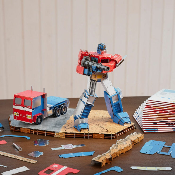 4D Build Transformers Optimus Prime 3D Puzzle-Modellbausatz (britische Marke)