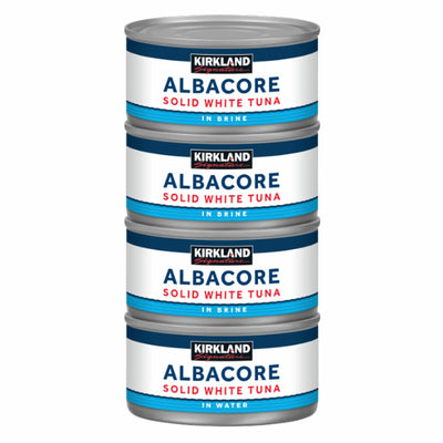 Costco UK Kirkland Signature Albacore Solid White Tuna in Brine Canned Tuna 8 x 198g- Buy online at McGrocer